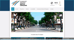 Desktop Screenshot of fundaciomutuacatalana.org
