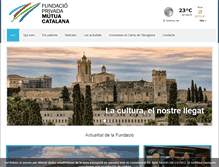 Tablet Screenshot of fundaciomutuacatalana.org